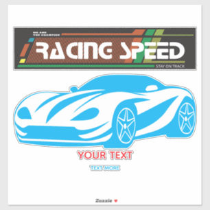 Pegatina Turbo Racing Speed Car – Arte de Auto de Rendimien