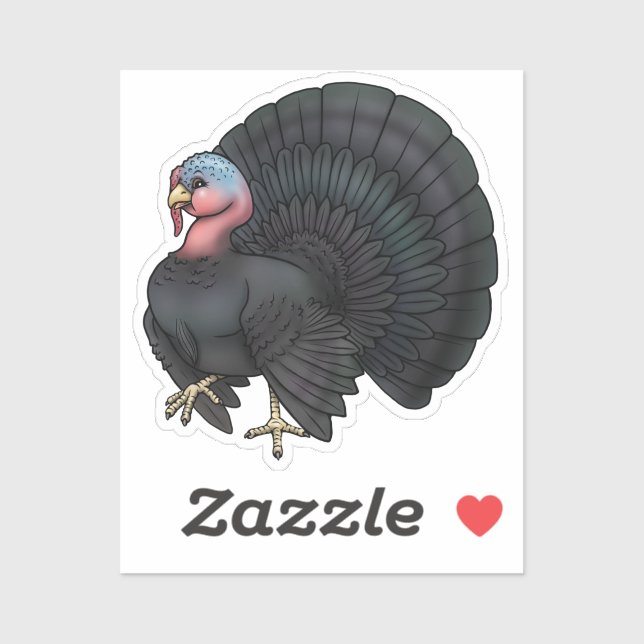 Pegatina turca negra (Hoja)