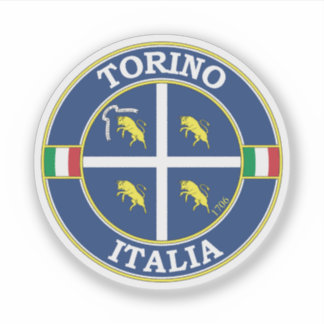 Pegatina Turín Italia Circle Emblem