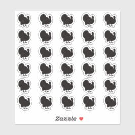 Pegatina Turkey Wedding Place Card Food Meal Menu Choice