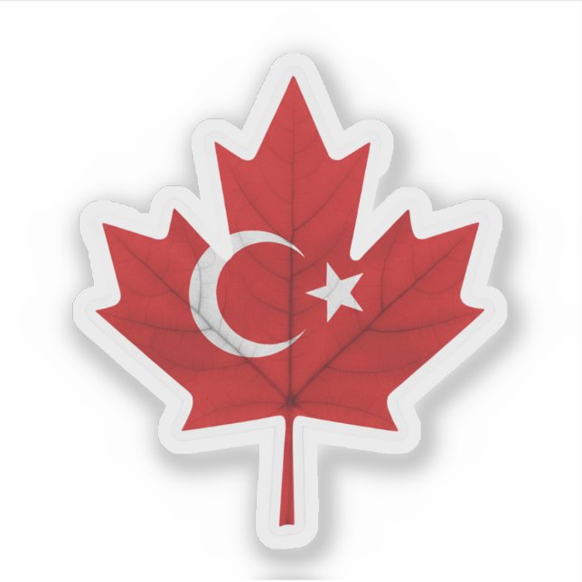 Pegatina Turkish Canadian (Anverso)