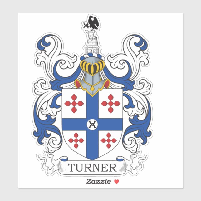 Pegatina Turner Family Crest (Hoja)
