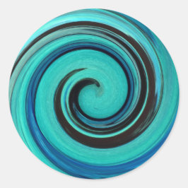 Pegatina Turquoise Swirl