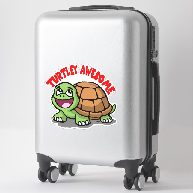 Pegatina Turtley Awesome (Maleta)