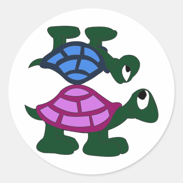 Pegatina Turtlle Piggyback (Anverso)