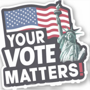 Pegatina Tus votos importan las elecciones de Estados Unido