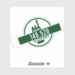 Pegatina Two Meter Simplex Calling Frequency