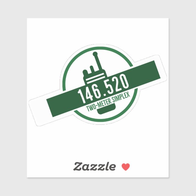 Pegatina Two Meter Simplex Calling Frequency (Hoja)