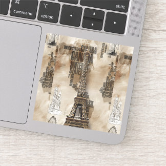 Pegatina Typeografía París