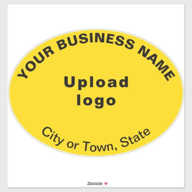 Pegatina Ubicación comercial en forma de ovario grande amar (Hoja)