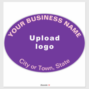 Pegatina Ubicación comercial en forma de ovario púrpura gra