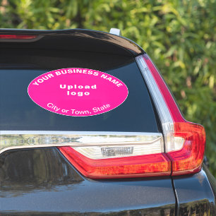 Pegatina Ubicación comercial en forma de ovario rosa grande