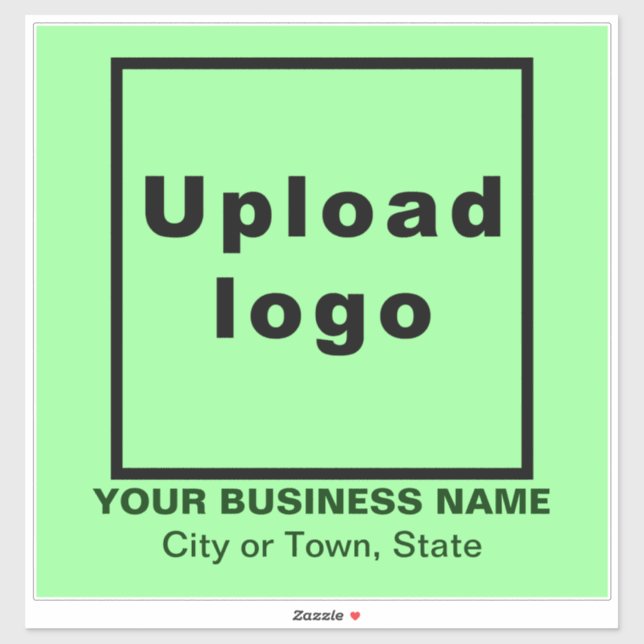 Pegatina Ubicación de negocios, Vinilo cuadrado amplio y ve (Hoja)