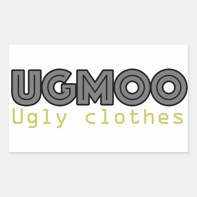 Pegatina UGMOO Ugly Clothes (Anverso)
