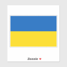 Pegatina Ukrainian flag. I support Ukraine.
