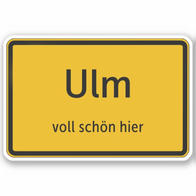 Pegatina Ulm Aufkleber Sticker Autoaufkleber (Anverso)