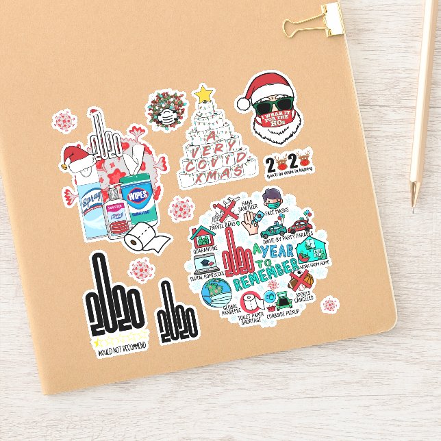 Pegatina Ultimate 2020 Quarantine Christmas Sticker 12 Pack (Cuaderno)