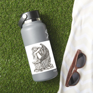 Pegatina Un ángel dormido en la piedra