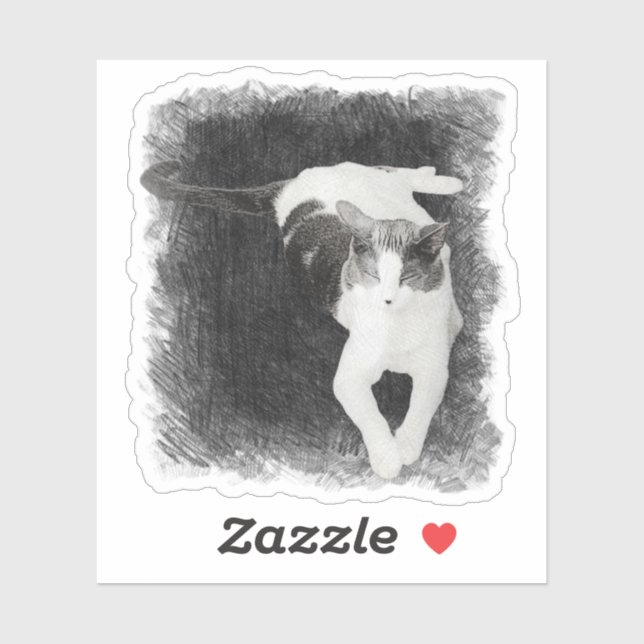 Pegatina Un ángulo extraño (Hoja)