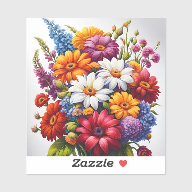 Pegatina Un bouquet (Hoja)