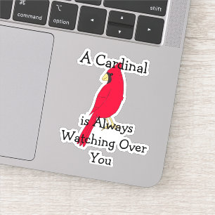 Pegatina Un cardenal siempre te está vigilando