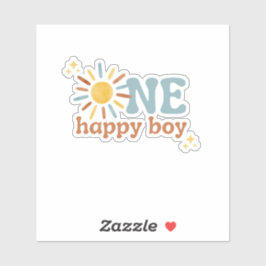 Pegatina Un chico feliz, primer viaje alrededor del sol