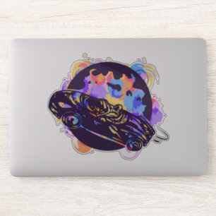 Pegatina Un coche espacial