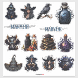 PEGATINA UN CONJUNTO DE NOMBRE PERSONALIZADO OSCURO DE LA B