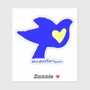 Pegatina un corazón para Ucrania