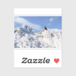 Pegatina Un cuervo en Crowfoot Mountain Alberta Canada