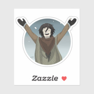 Pegatina Un día de nieve