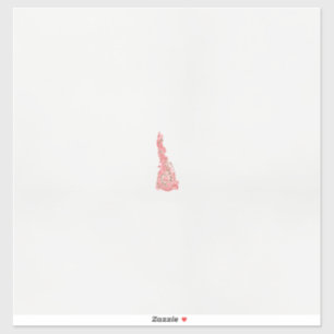 Pegatina un dibujo de un pájaro con flores sobre él