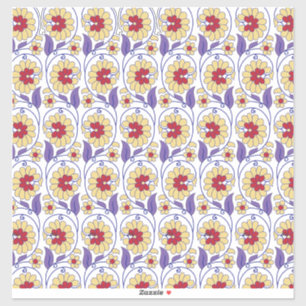 Pegatina Un diseño vibrante con creativo amarillo y naranja