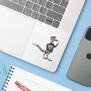 Pegatina Un empleado de Iguanodon Personalizado.