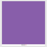 Pegatina un fondo morado con<br><div class="desc">El diseño es un gran cuadrado azul que parece un cielo claro y luminoso. El color del cielo es un color azul intenso que le confiere un aspecto animado y animado.</div>