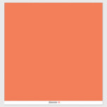 Pegatina un fondo naranja con un<br><div class="desc">El diseño es un cuadrado naranja grande y luminoso de color uniforme y textura suave. El tono naranja es consistente en toda la plaza,  creando un ambiente vibrante y acogedor.</div>