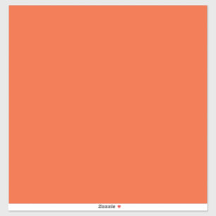 Pegatina un fondo naranja con un