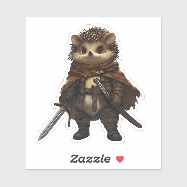 Pegatina Un guerrero acallado (Hoja)