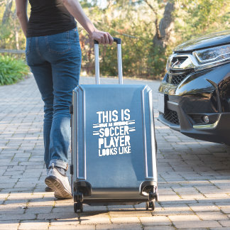 Pegatina Un jugador de fútbol alucinante parece un futbol d