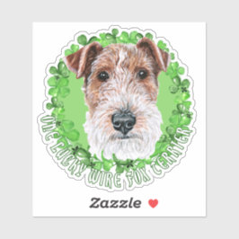 Pegatina Un maldito Vicente Fox Terrier Funny St. Patrick D