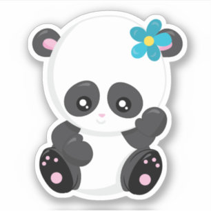Pegatina Un panda lindo