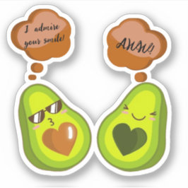 PEGATINA UN PEQUEÑO AVOCADO PERSONALIZADO