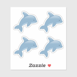 Pegatina Un Personalizado lindo saltando delfín, conjunto d