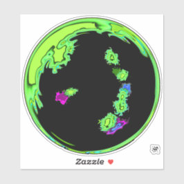 Pegatina Un planeta - exoplanetas v2