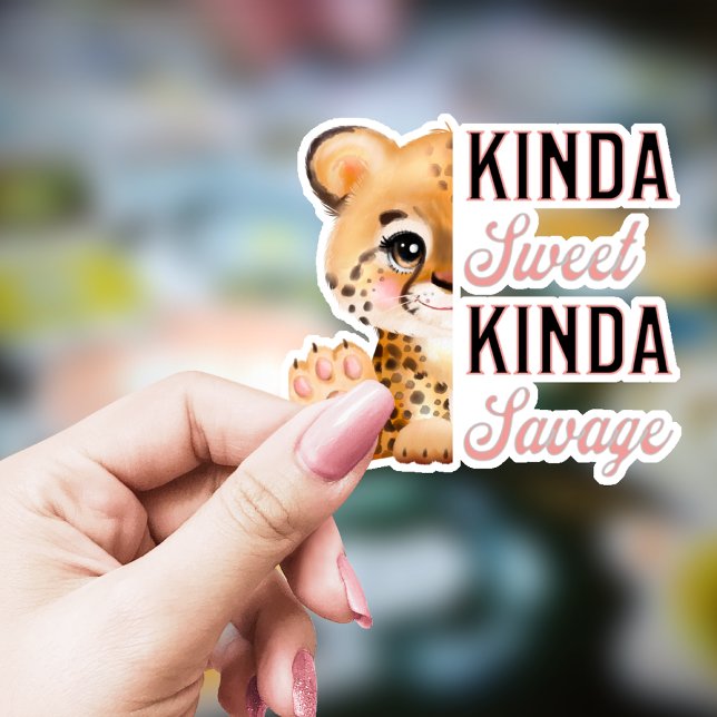 Pegatina Un poco dulce, un poco sabroso leopardo de la piel (Subido por el creador)