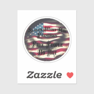 Pegatina Un pueblo libre