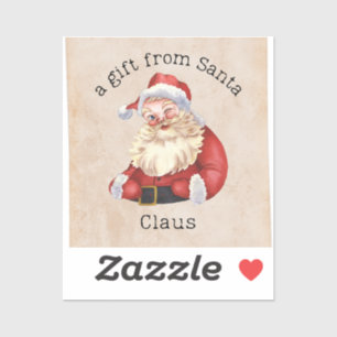 Pegatina Un regalo de Santa Claus