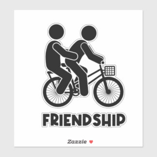 Pegatina Un tapiz de amistad: hilo de confianza y amor