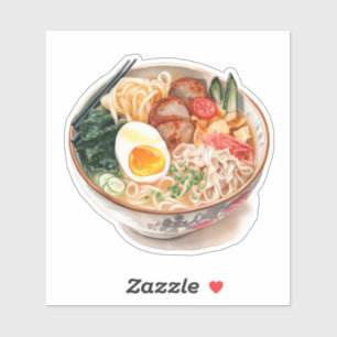 Pegatina Un tazón de Yummy Ramen