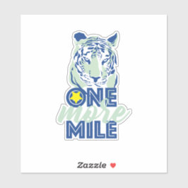 Pegatina Un Tigre Azul Motivador De Un Millo Más